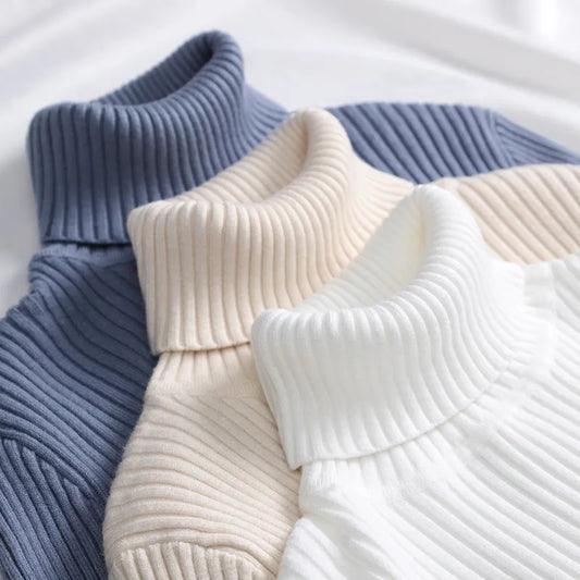 Women Turtleneck Sweaters Casual Soft Cashmere Pullovers Elastic Jumpers Knit Slim Basic Sweater For Women Winter 2023